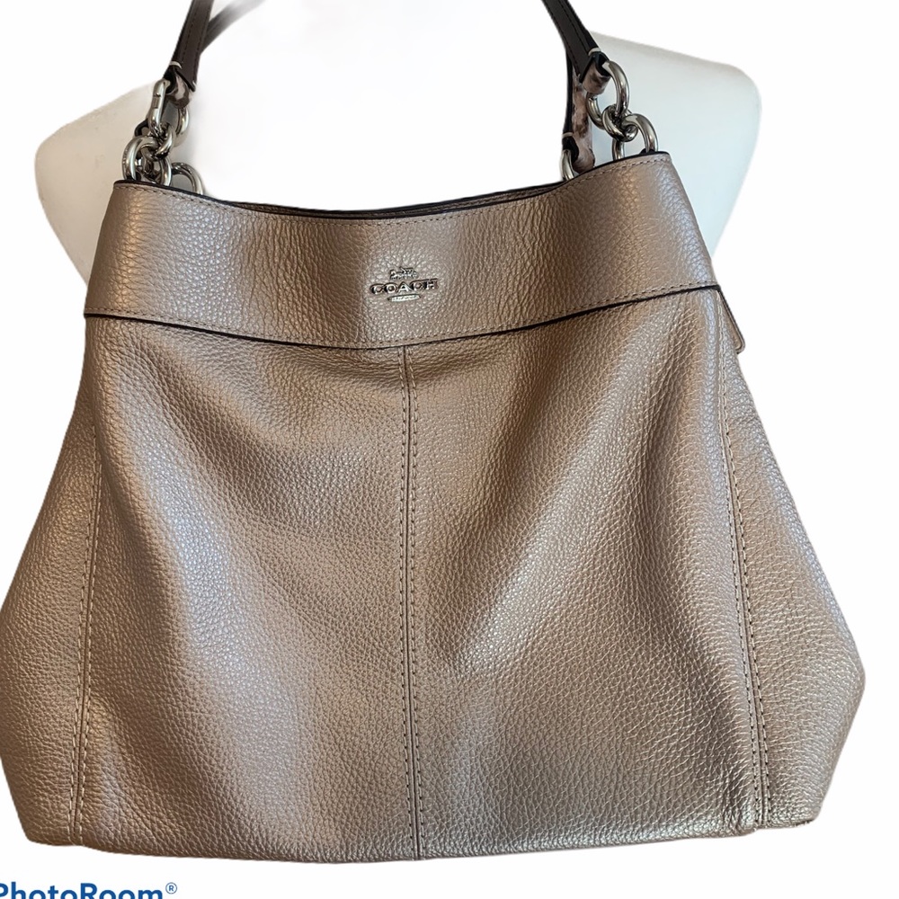Metallic Coach Handbag